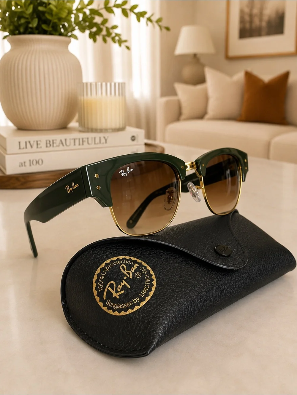 NEW Authentic Ray Ban Mega Clubmaster RB0316S 0316 G15 Lenses Size 53/21